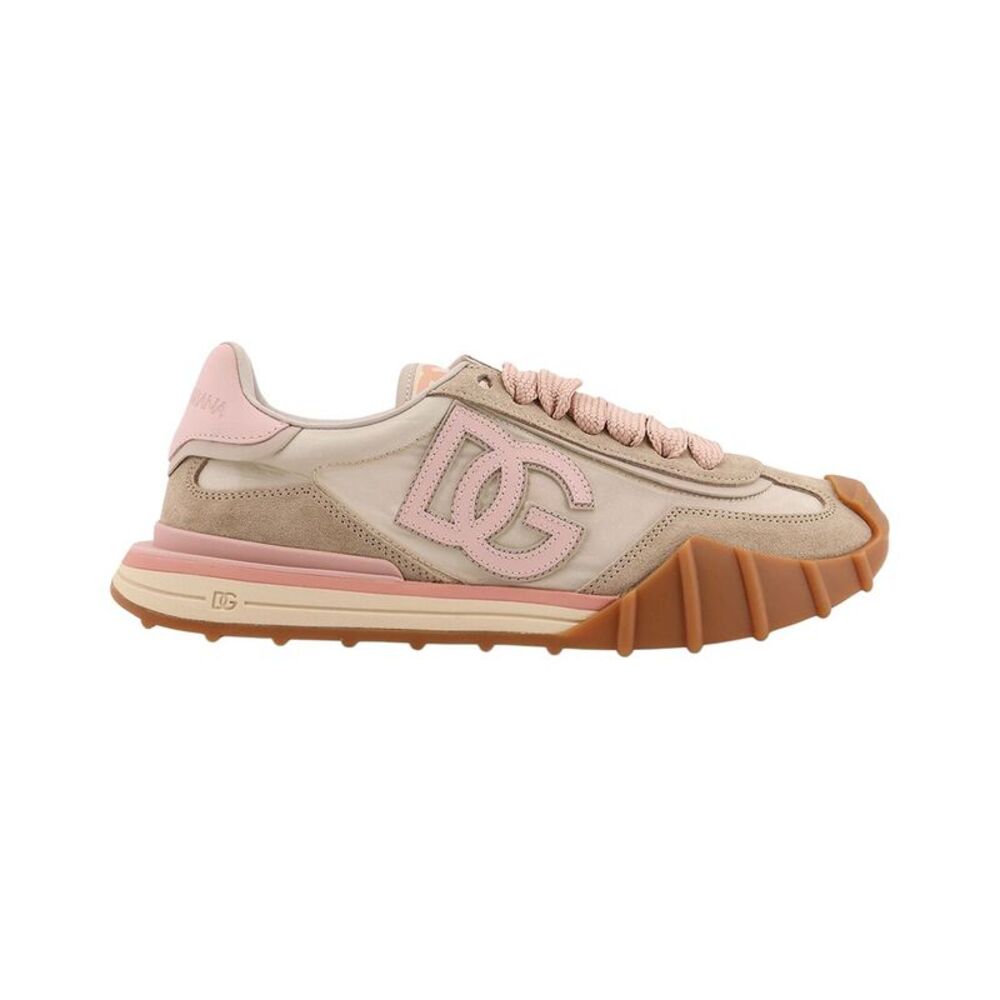 Dolce & Gabbana Nylon & Suede Sneaker, Pink